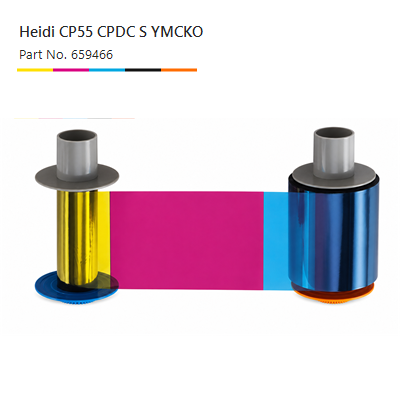 Heidi CP55 CPDC-S YMCKO ribbon