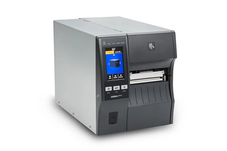 Zebra ZT411 industrial label printer for high volume barcode printing in Oman